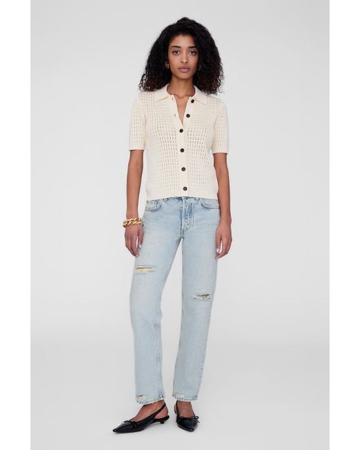 Anine Bing Blue Alexis Sweater