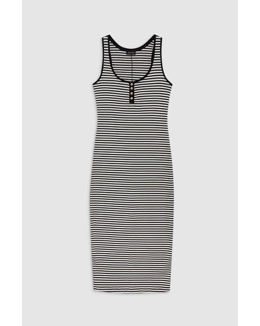 Anine Bing Gray Alessia Tank Midi Dress