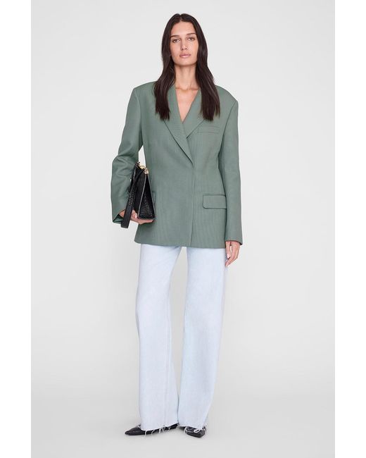 Anine Bing Green Aretha Blazer