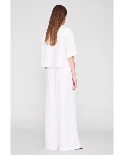 Anine Bing White Edith Shirt