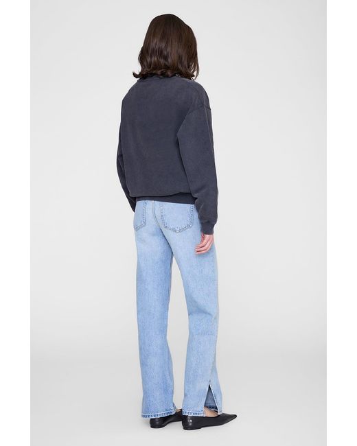 Anine Bing Blue Spencer Sweatshirt Eagle