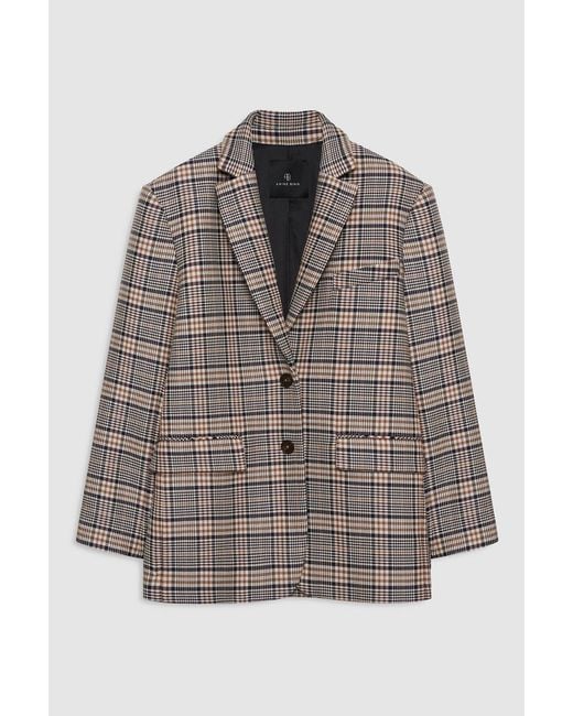 Anine Bing Blue Quinn Blazer