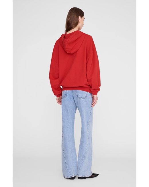 Anine Bing Red Harvey Sweatshirt