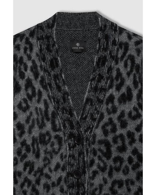 Anine Bing Black Banks Cardigan