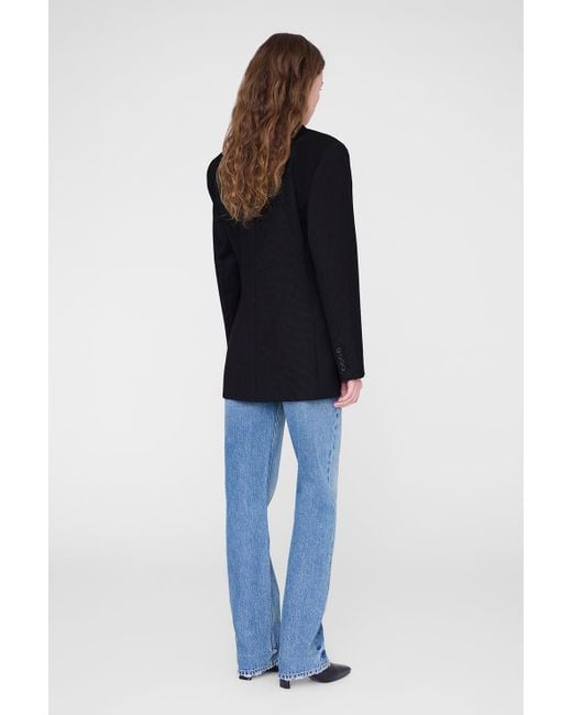 Anine Bing Blue Aretha Blazer