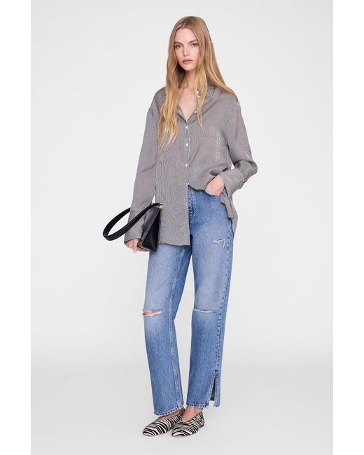 Anine Bing Blue Bridget Shirt