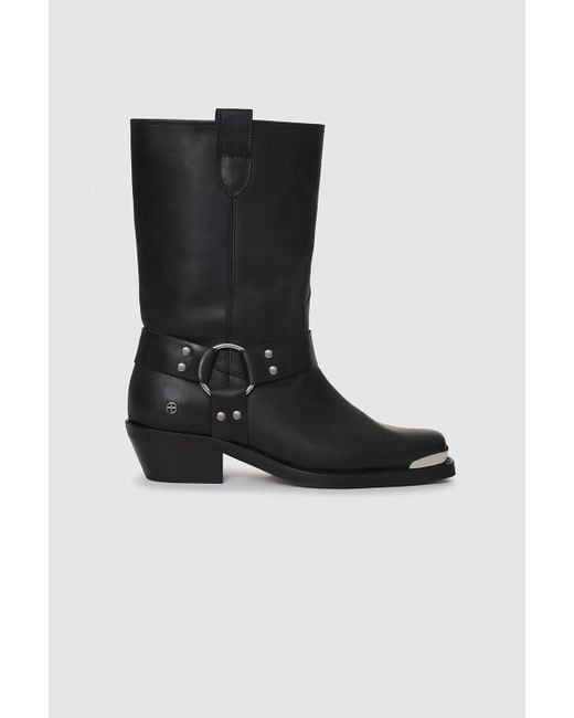 Anine Bing Ryder Boots in Black Lyst