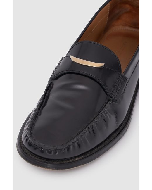 Anine Bing Black Amoc Loafer