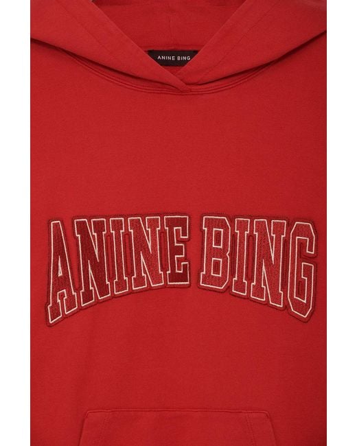 Anine Bing Red Harvey Sweatshirt