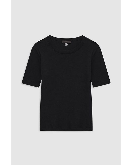 Anine Bing Blue Sixtine Tee Short Sleeve