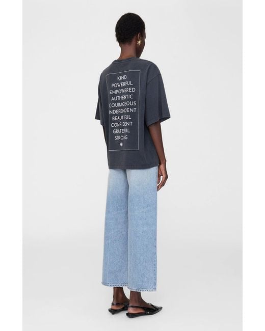 Anine Bing Blue Rudy Tee Empowerment