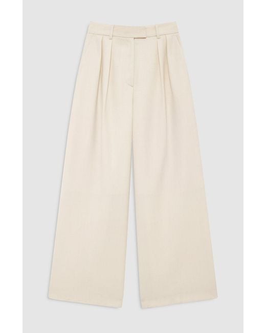 Anine Bing Natural Lou Trouser