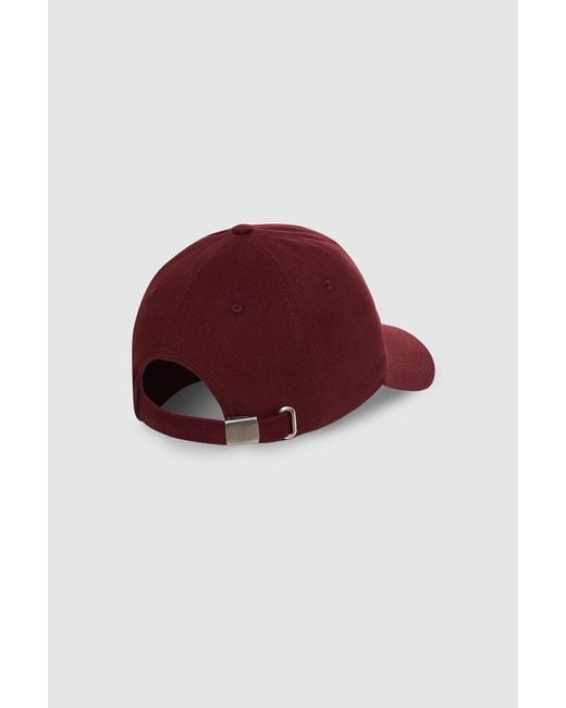 Anine Bing Red Jeremy Baseball Collegiate Cap