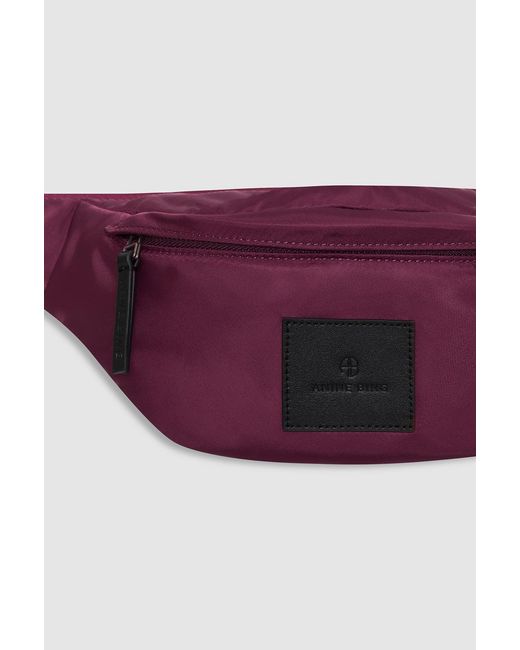 Anine Bing Purple Leon Small Waist Bag Nylon