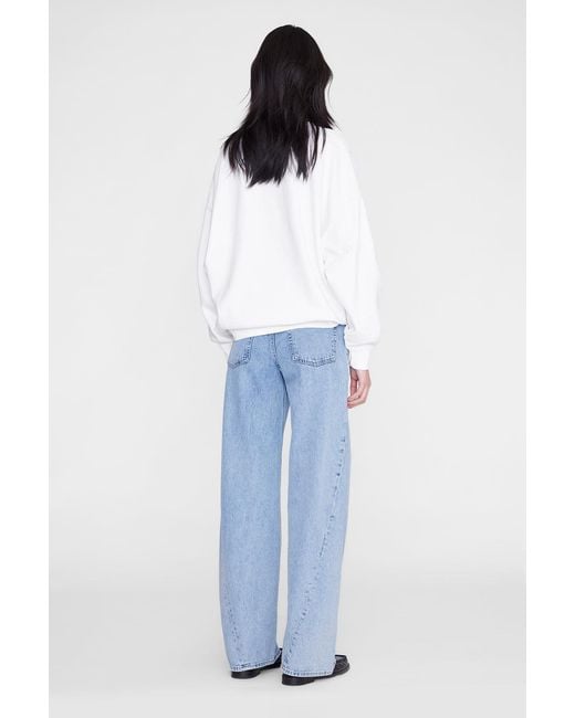 Anine Bing Blue Miles Sweatshirt Paris University