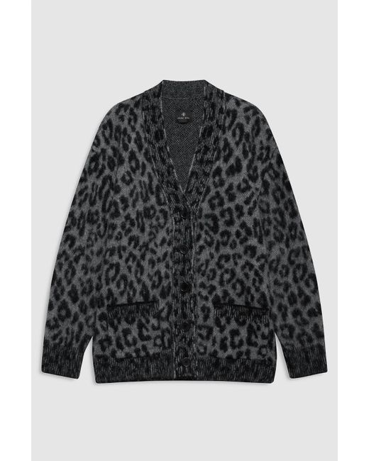 Anine Bing Black Banks Cardigan