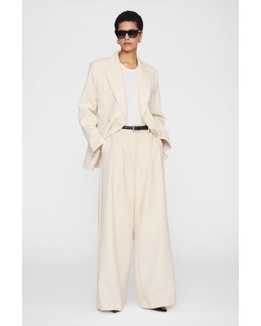 Anine Bing Natural Lou Trouser