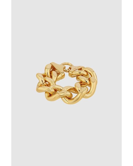 Anine Bing Metallic Chunky Chain Bracelet