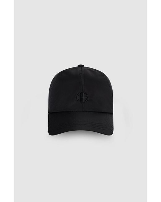 Anine Bing Black Jeremy Baseball Cap Ab Nylon