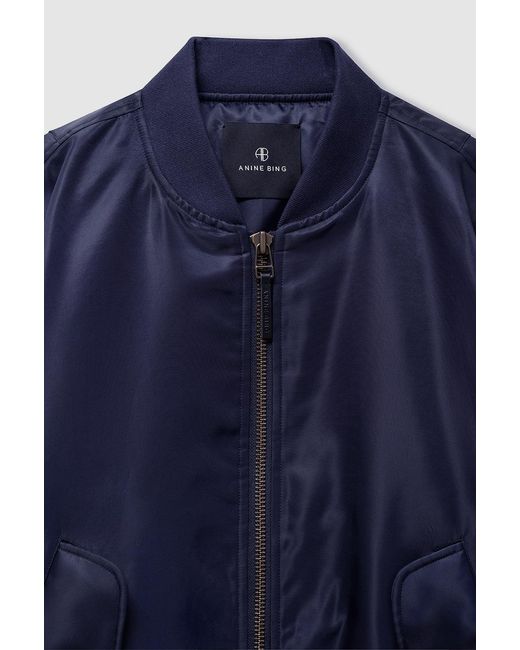 Anine Bing Blue Leon Bomber