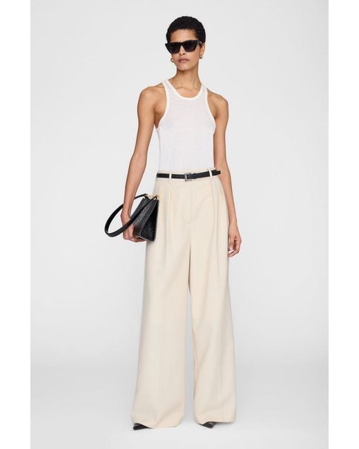 Anine Bing Natural Lou Trouser