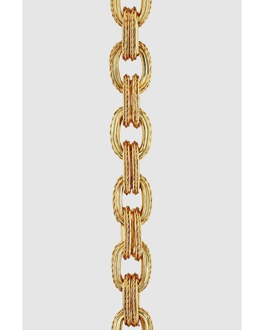 Anine Bing Metallic Double Link Chain Bracelet