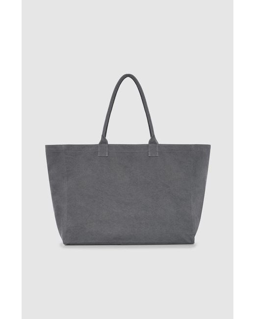 Anine Bing Gray Leo Canvas Tote Los Angeles University