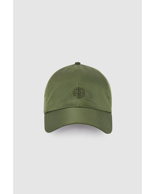 Anine Bing Green Jeremy Baseball Cap Ab Nylon