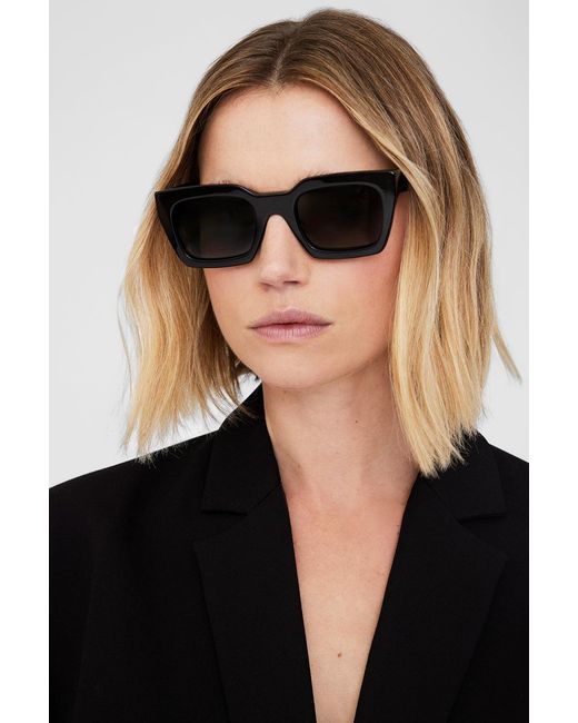 Anine Bing Black Indio Sunglasses