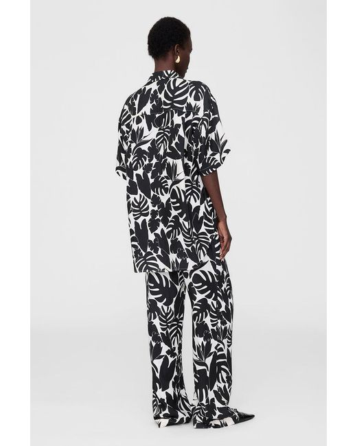 Anine Bing White Elain Pant