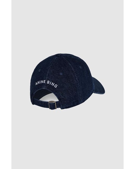 Anine Bing Blue Jeremy Baseball Cap Ab