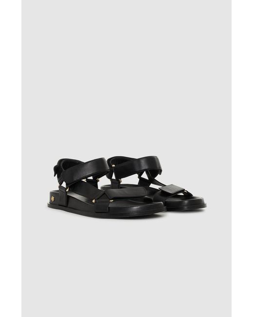 Anine Bing Black Jess Sandals