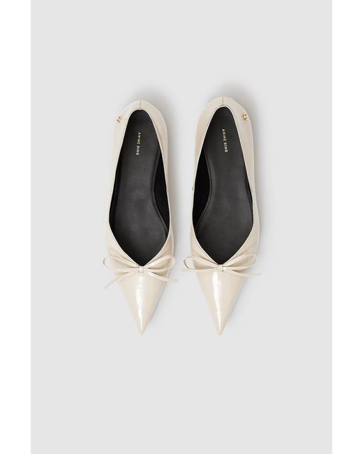 Anine Bing White Hilda Flats