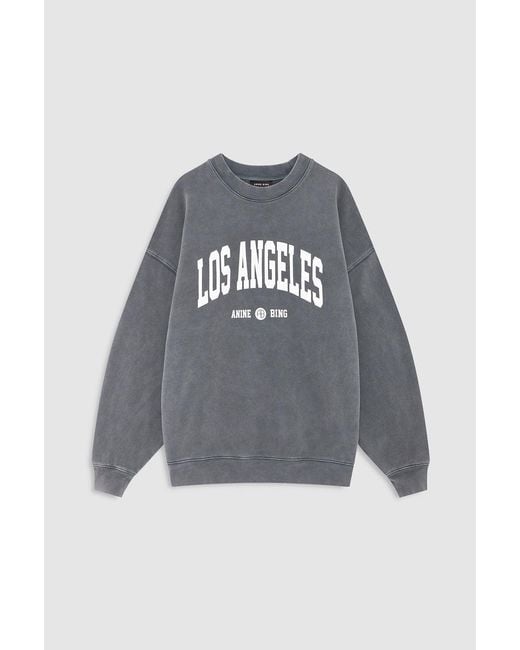 Anine Bing Blue Miles Sweatshirt Los Angeles University