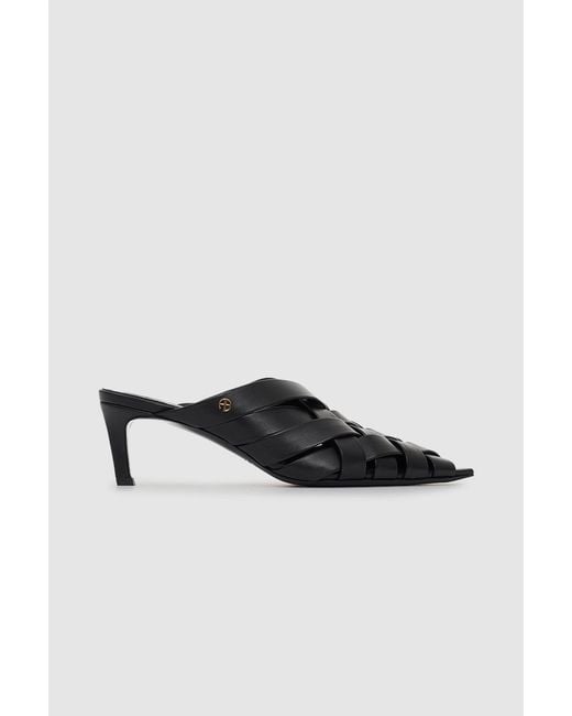 Anine Bing Black Eve Mules