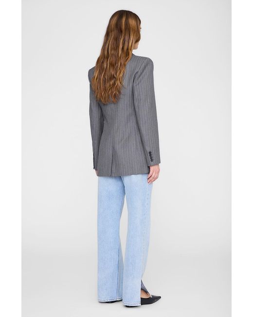 Anine Bing Blue Tiphaine Blazer