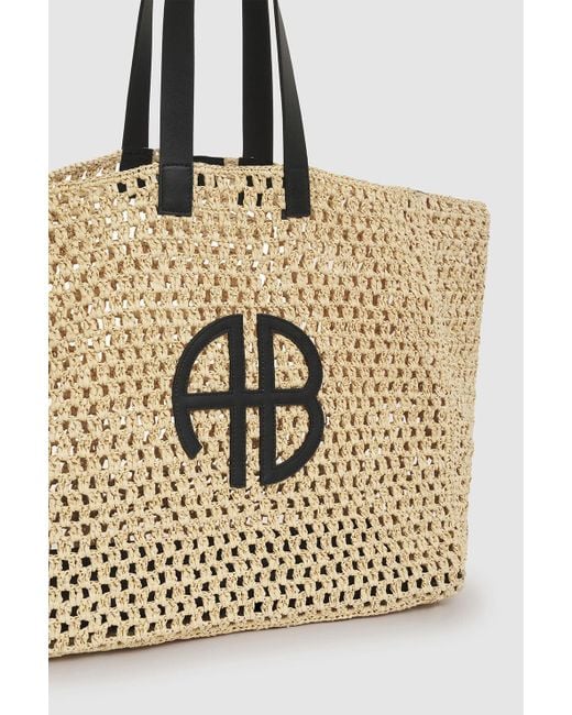 Anine Bing Natural Large Rio Tote
