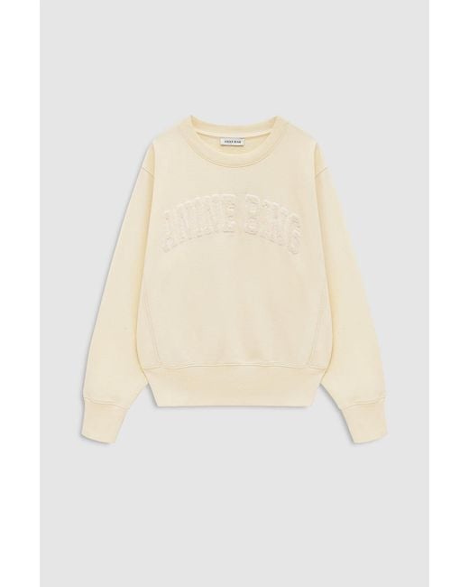 Anine Bing White Harry Shrunken Sweatshirt