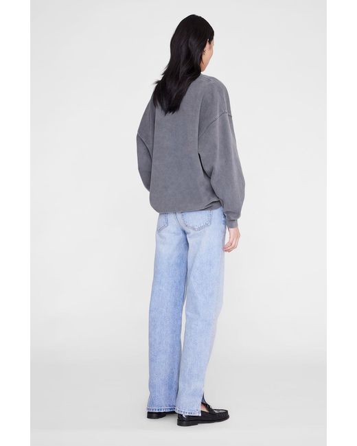 Anine Bing Blue Miles Sweatshirt Los Angeles University