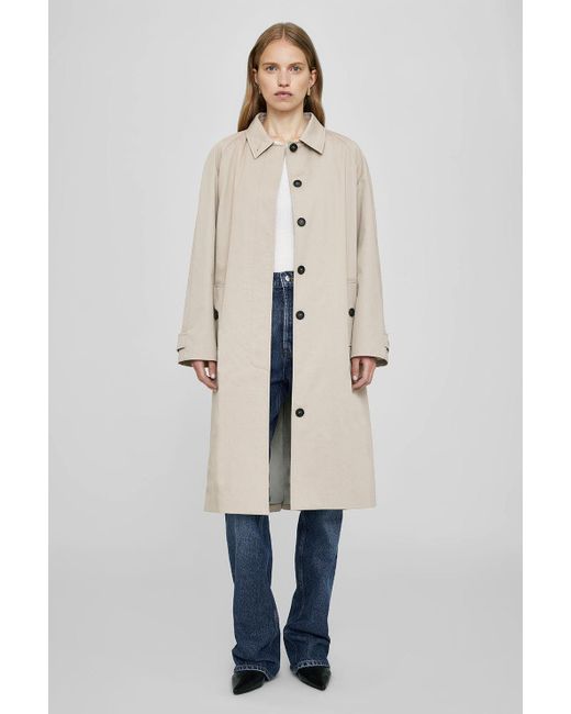 Anine Bing Natural Randy Oversized Trench