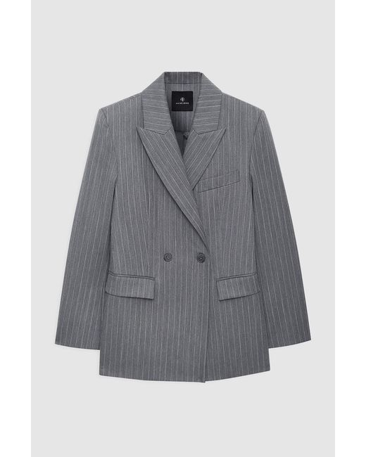 Anine Bing Blue Tiphaine Blazer