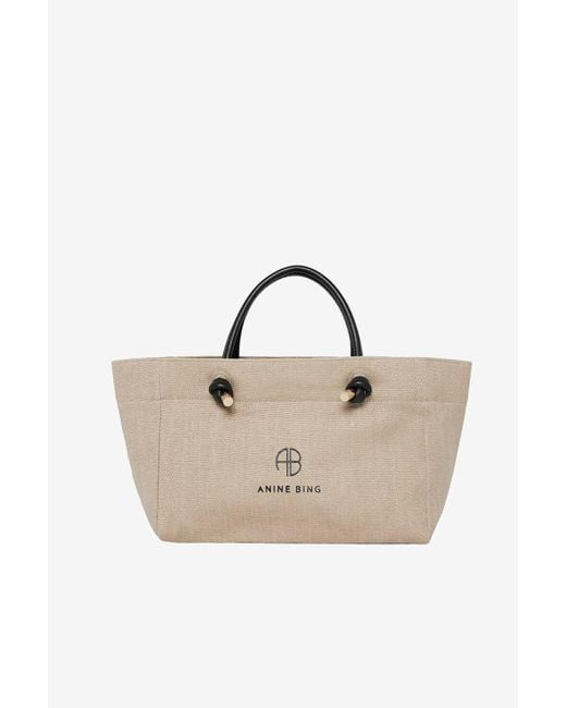Anine Bing Brown Mini Saffron Tote