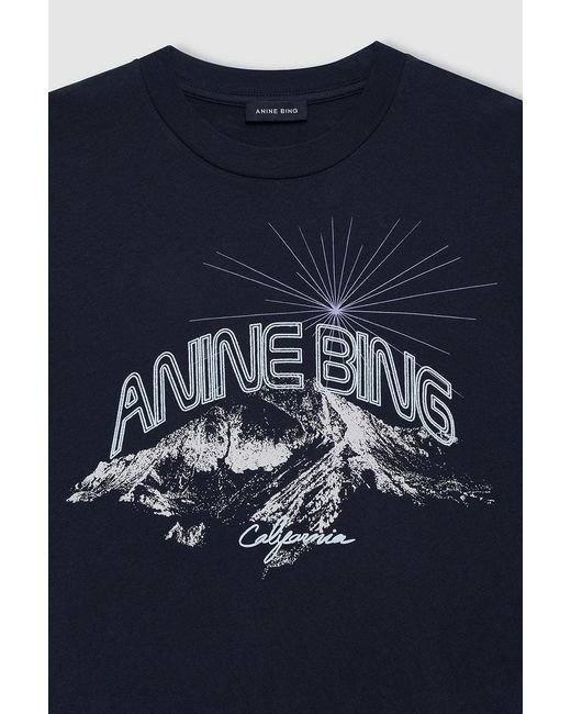 Anine Bing Blue Walker Tee California