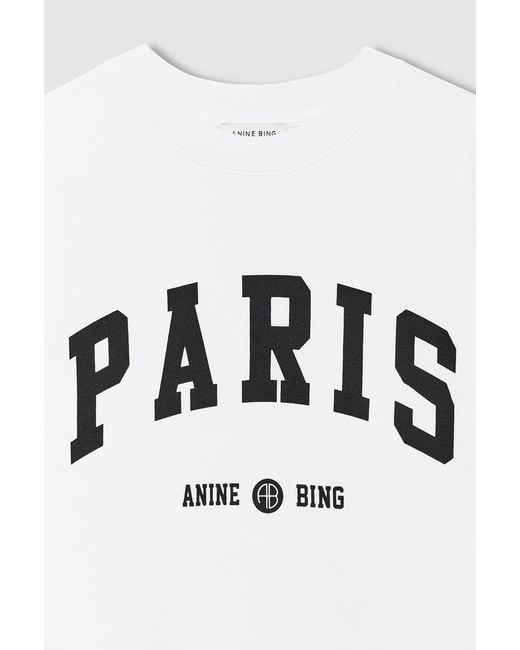 Anine Bing Blue Miles Sweatshirt Paris University