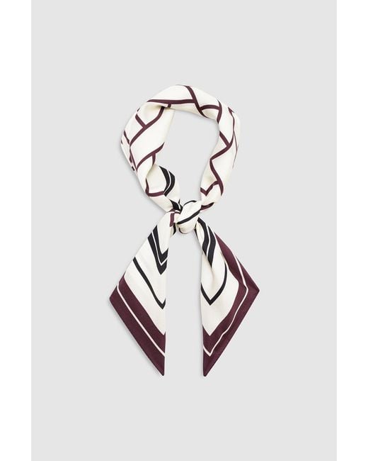 Anine Bing White York Scarf Ab