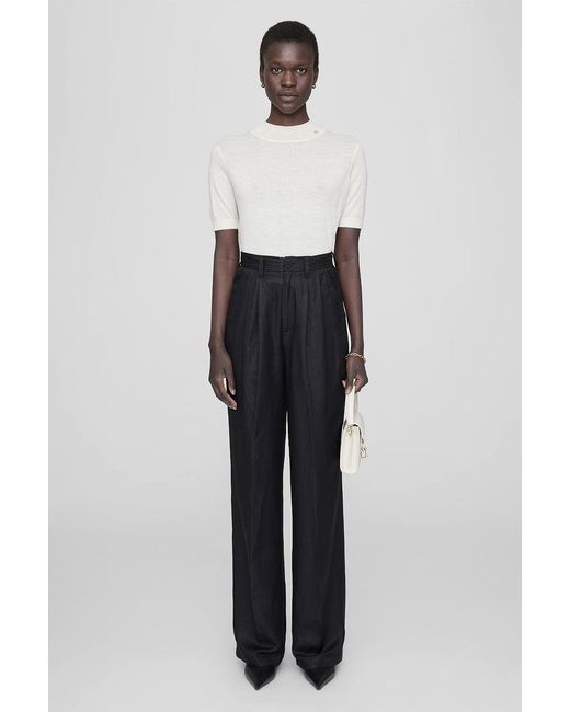Anine Bing White Carrie Pant