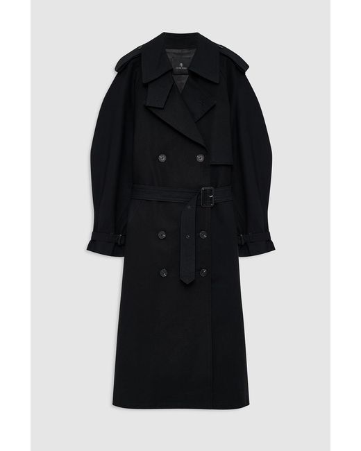 Anine Bing Blue Pascale Maxi Trench