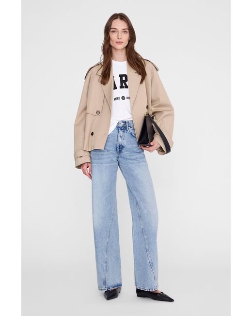 Anine Bing Blue Cade Tee Paris University