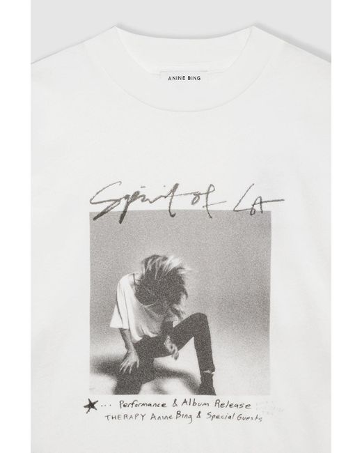 Anine Bing Blue Ashton Tee Spirit