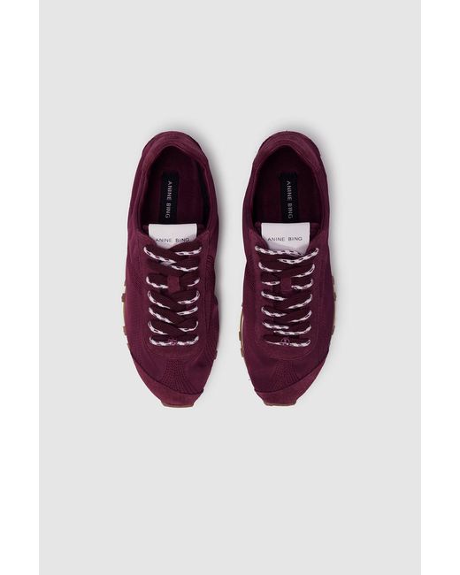 Anine Bing Purple Juna Sneakers